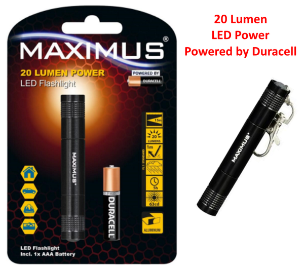 2 x Maximus powered by Duracell LED Taschenlampe Tough CMP Key 3 Super Hell