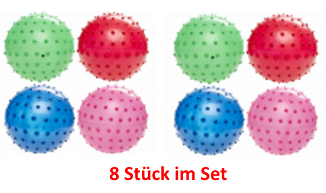 8 x Wasserball Strandball Badespaß Strand Wasserspielzeug Igelball Spielball 