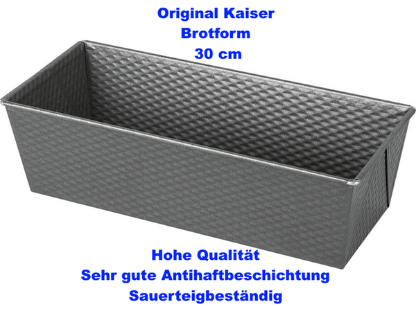 Kaiser Brotbackform Kastenform Backform Brotform Inspiration 30 cm Hohe Qualität